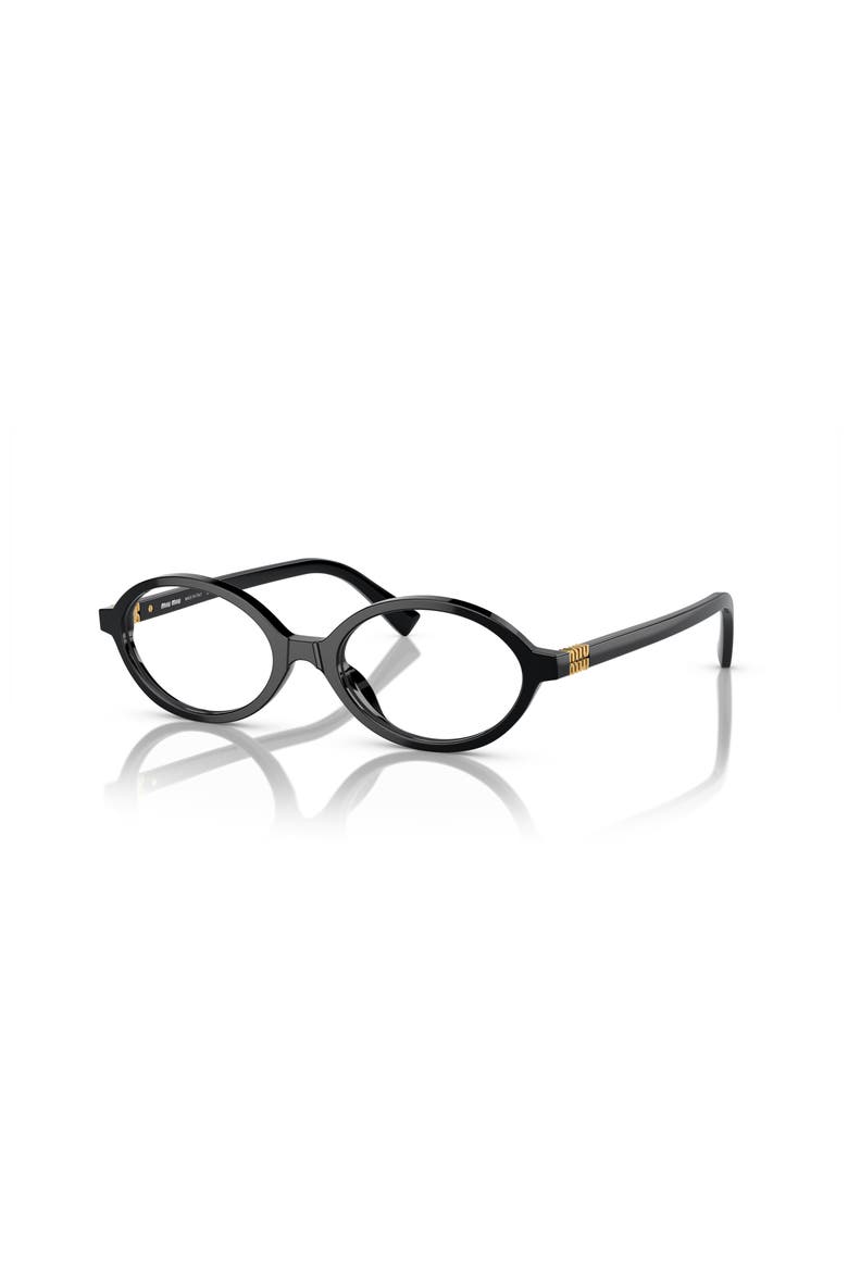 50mm Oval optical glasses, Main, color, Black
