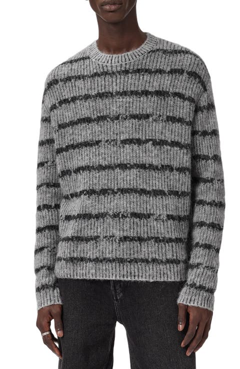 Dissolved Stripe Crewneck Sweater