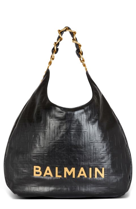 1945 Soft Monogram Embossed Leather Hobo Bag