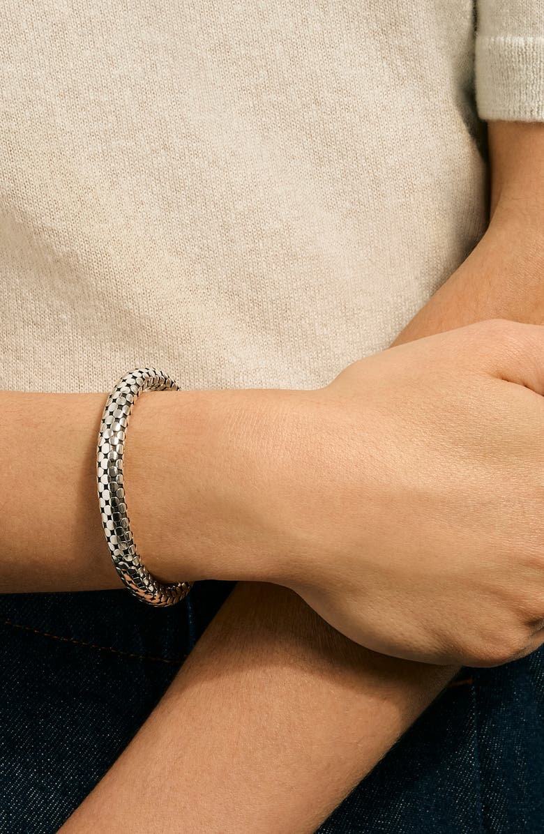 John Hardy Dot Coil Cuff Bracelet, Alternate, color, Silver