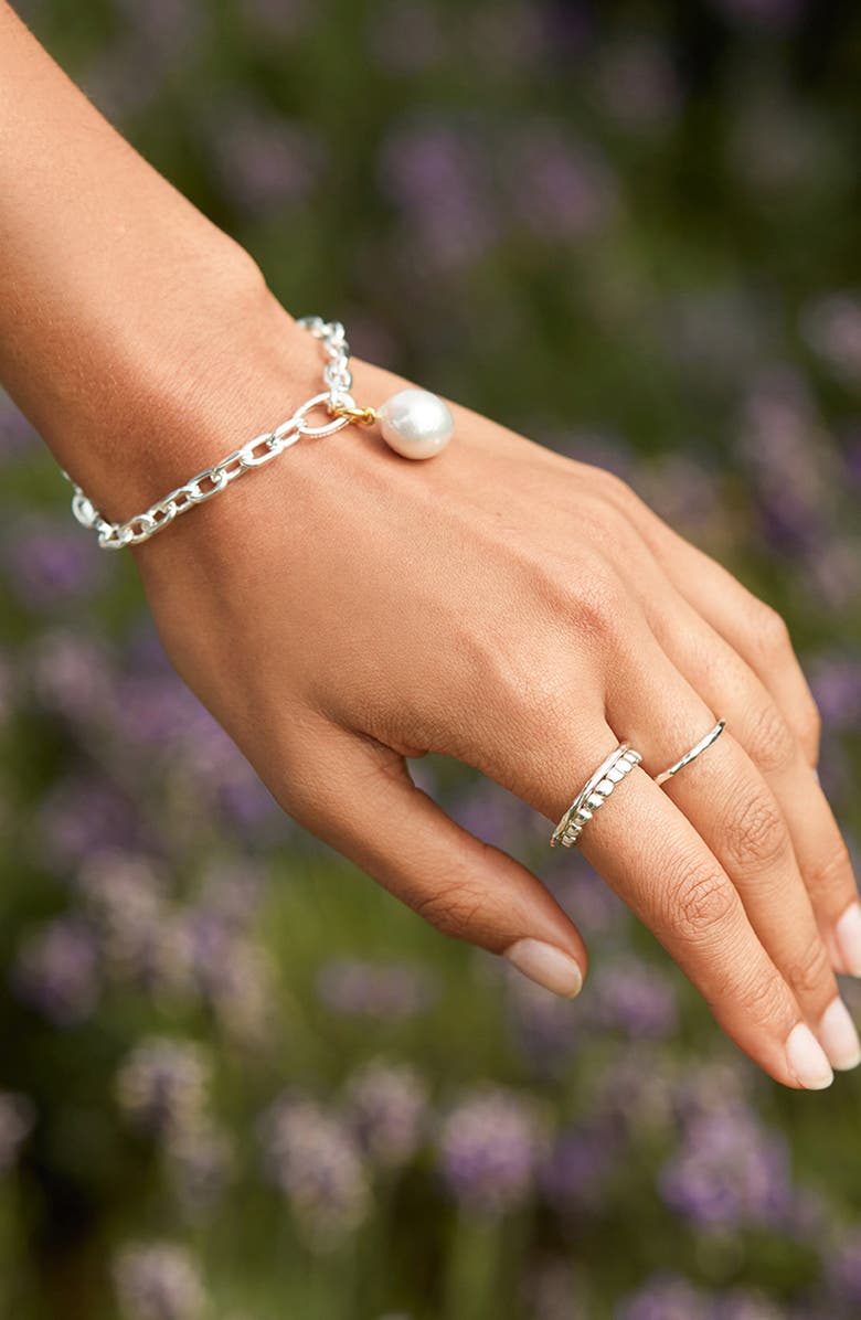 Monica Vinader Nura Teardrop Eternity Ring, Alternate, color, Silver