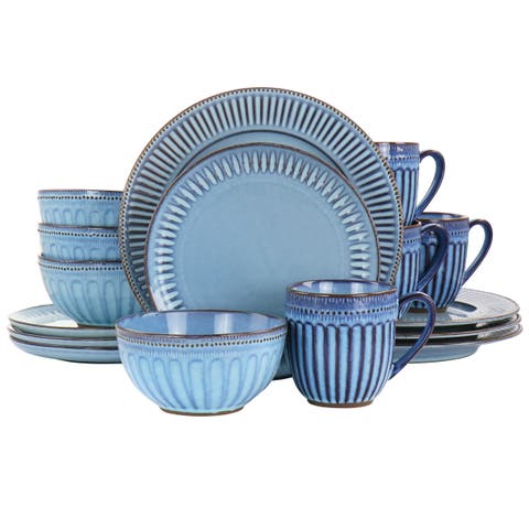 Mendocino 16 Piece Stoneware Dinnerware Set