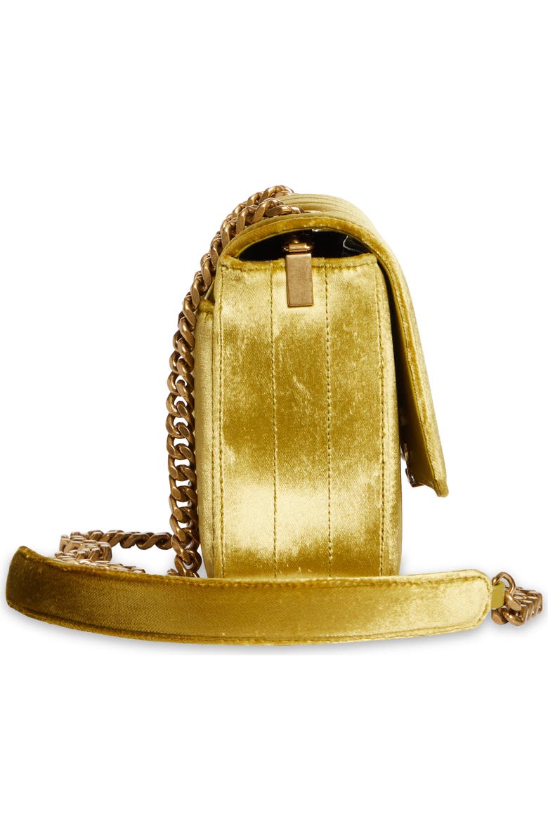 Saint Laurent Small Vicky Velvet Crossbody Bag, Alternate, color,