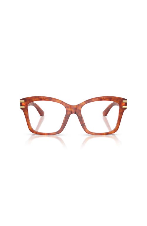 Dolce & Gabbana Dolce&gabbana 52mm Square Optical Glasses In Brown
