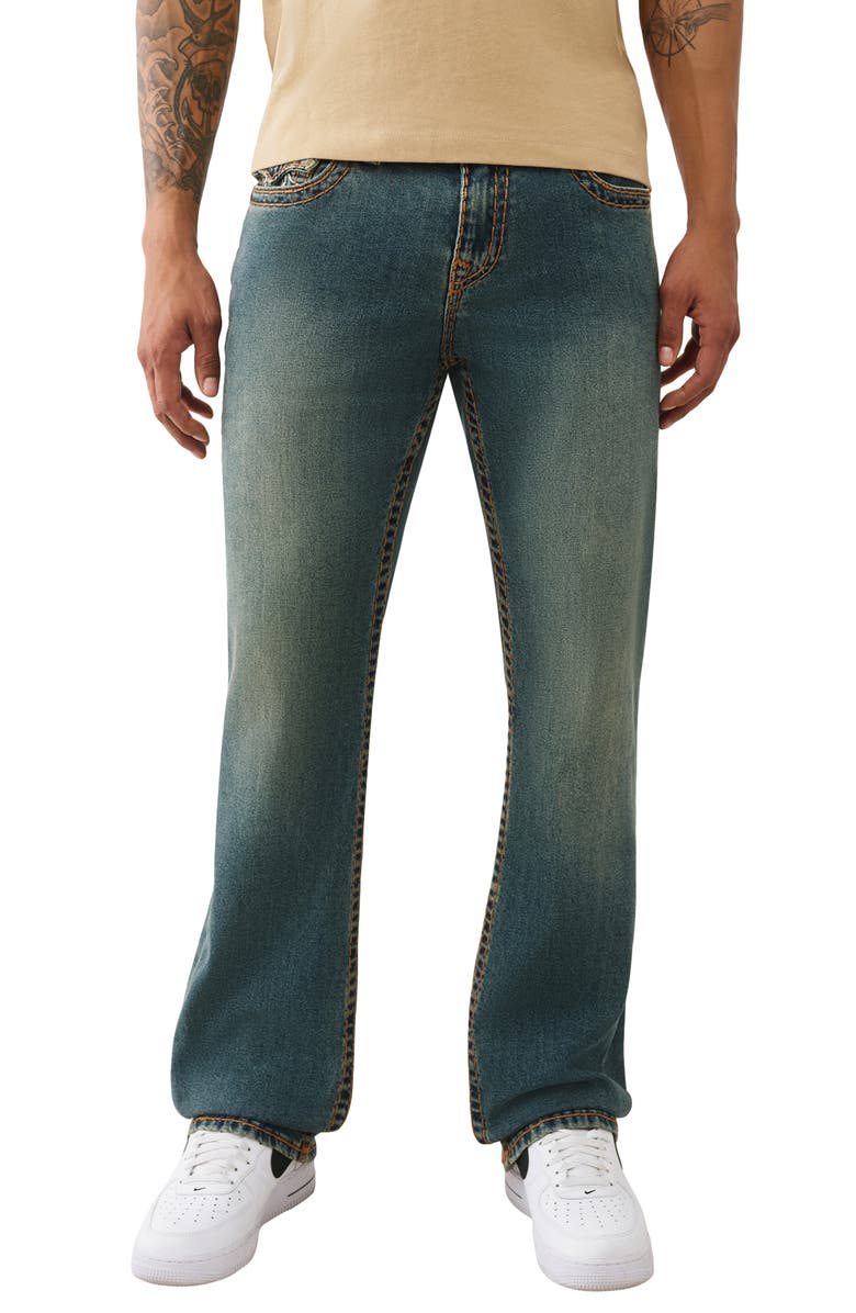 True Religion Ricky Super T Flap Straight Jeans, Main, color, 