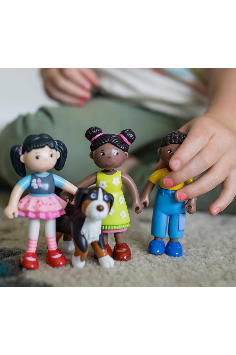 Little Friends Naomi - 3.75" Girl Dollhouse Toy Figure with Pig Tails, Alternate, color, Multi