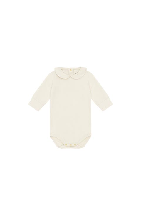 LS Organic Cotton Collared Bodysuit
