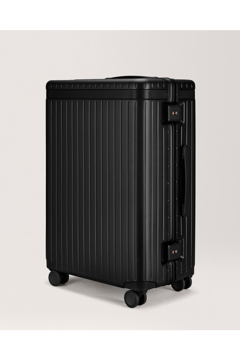 The Check-in Suitcase, Alternate, color, Black / Black