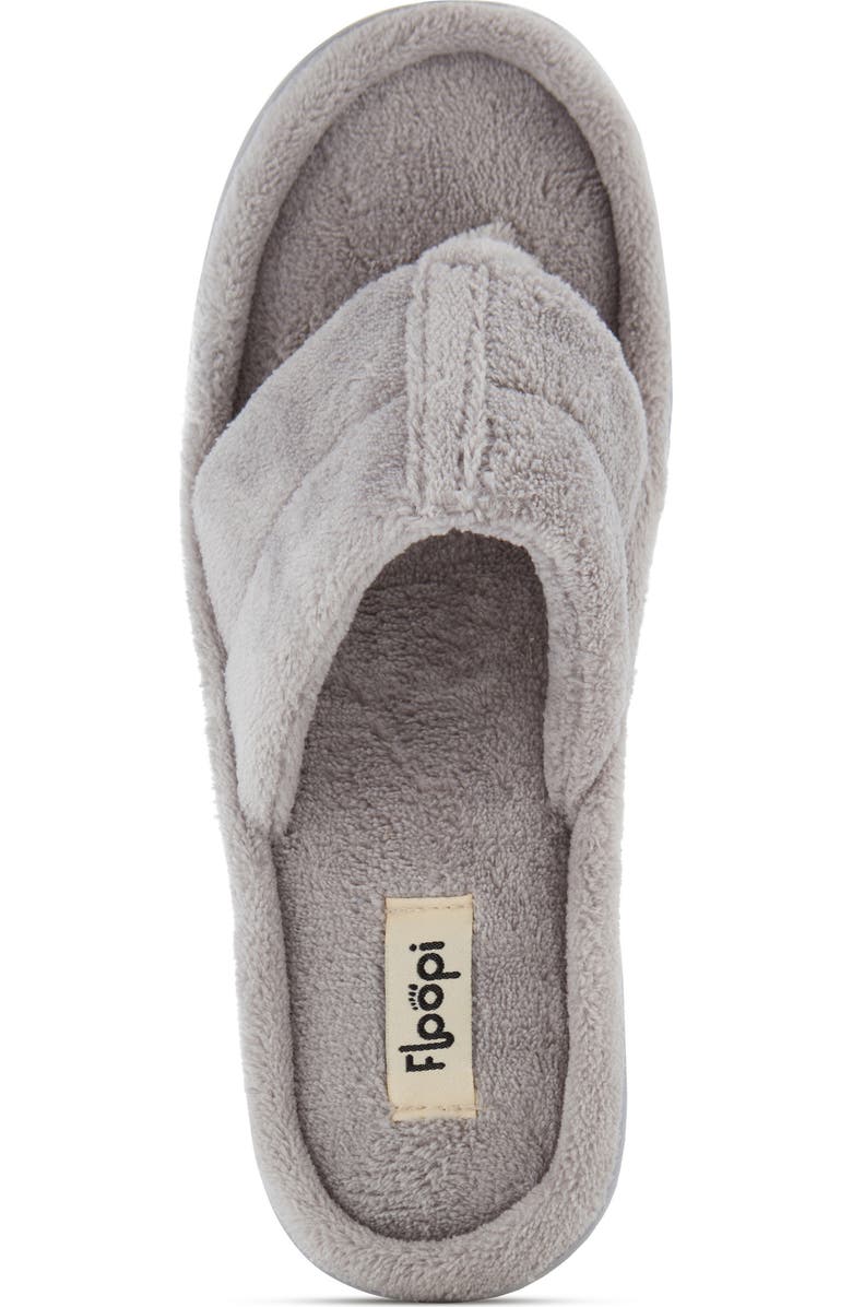 FLOOPI French Terry Flip Flop, Alternate, color, Grey