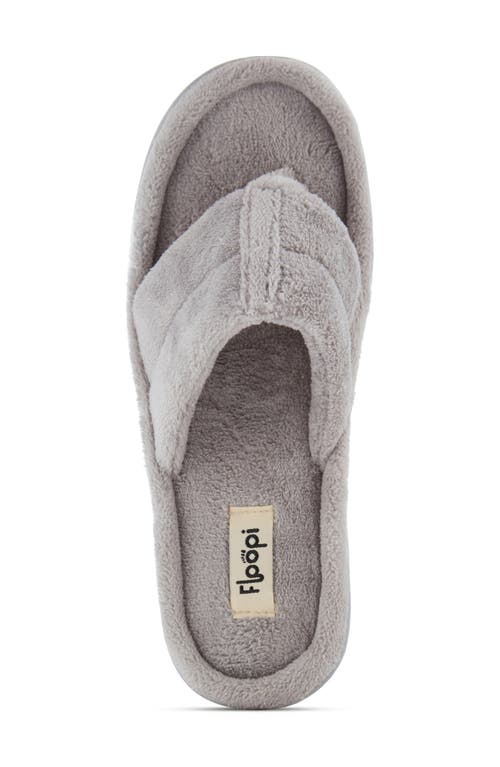 Floopi French Terry Flip Flop In Gray