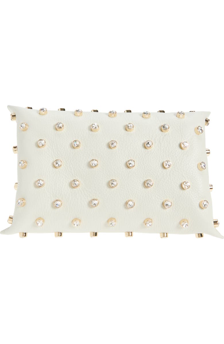 Altuzarra Origami East/West Baguette Bag, Alternate, color, 380102 Ivory/ Crystal