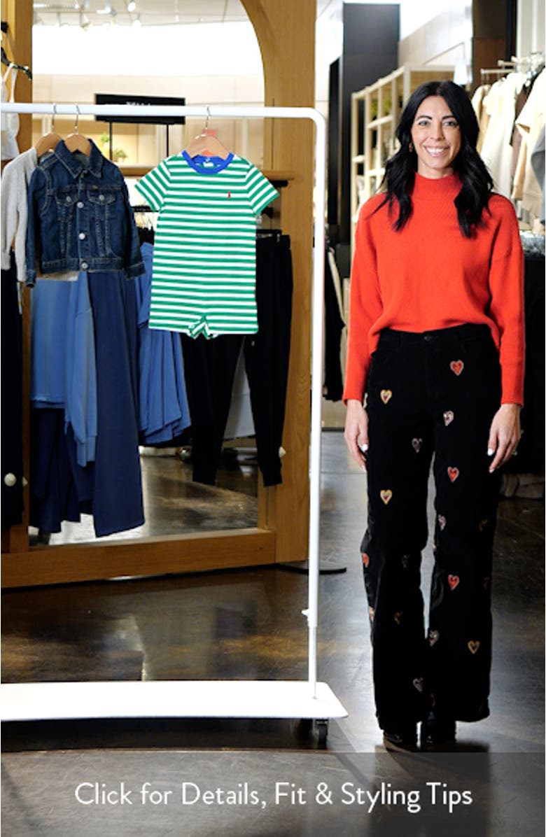 Stripe Cotton Romper, sales video thumbnail