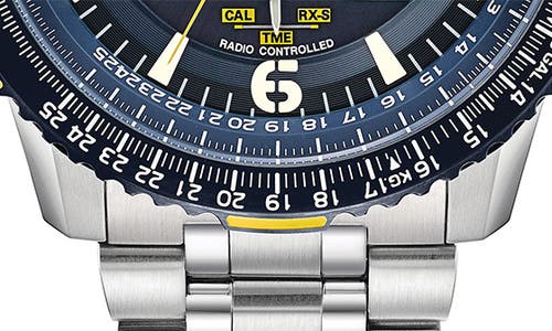 Citizen Promaster Skyhawk A-t Mens Silver Tone Stainless Steel Bracelet Watch Jy8078-52l In Metallic