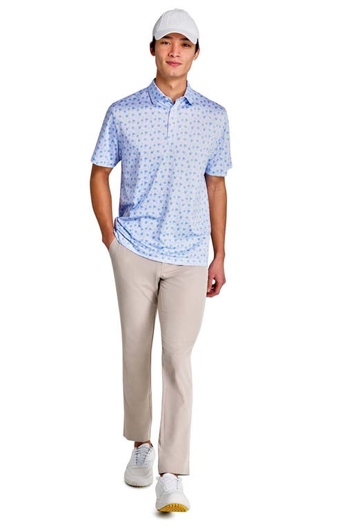Construct Happy Hour Polo In Lt Blue
