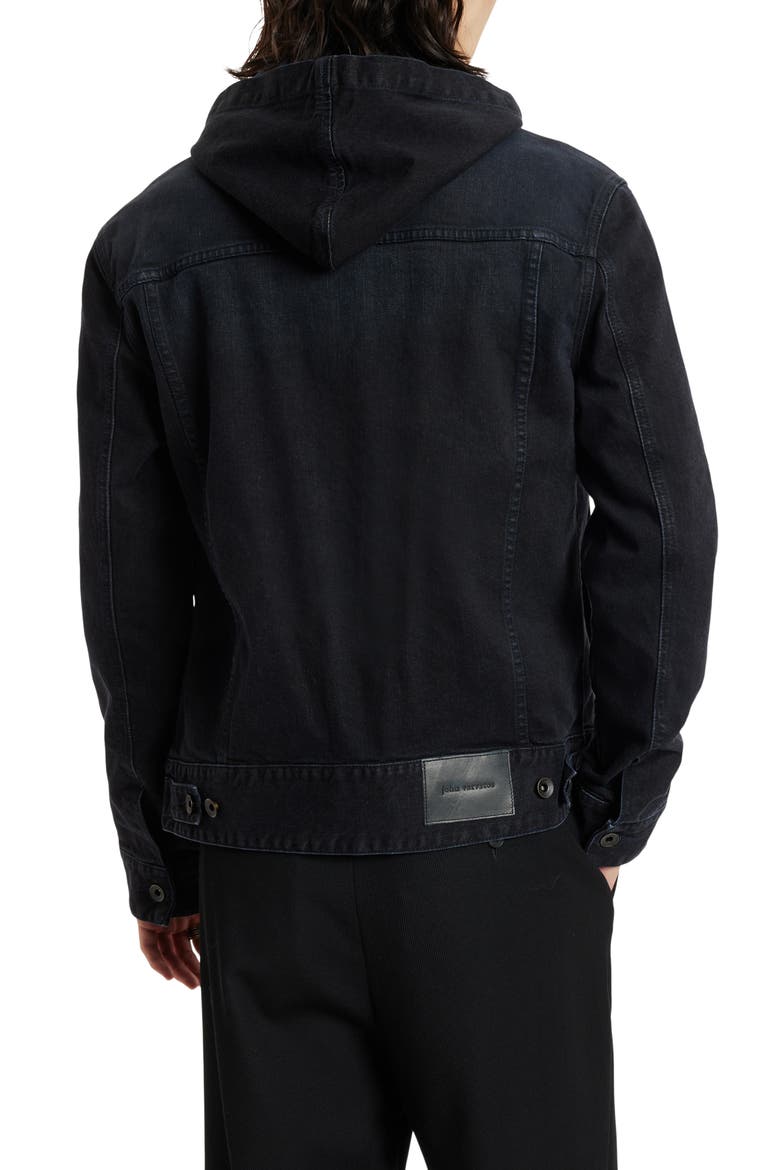 Denim Trucker Jacket, Alternate, color, BLUE BLACK