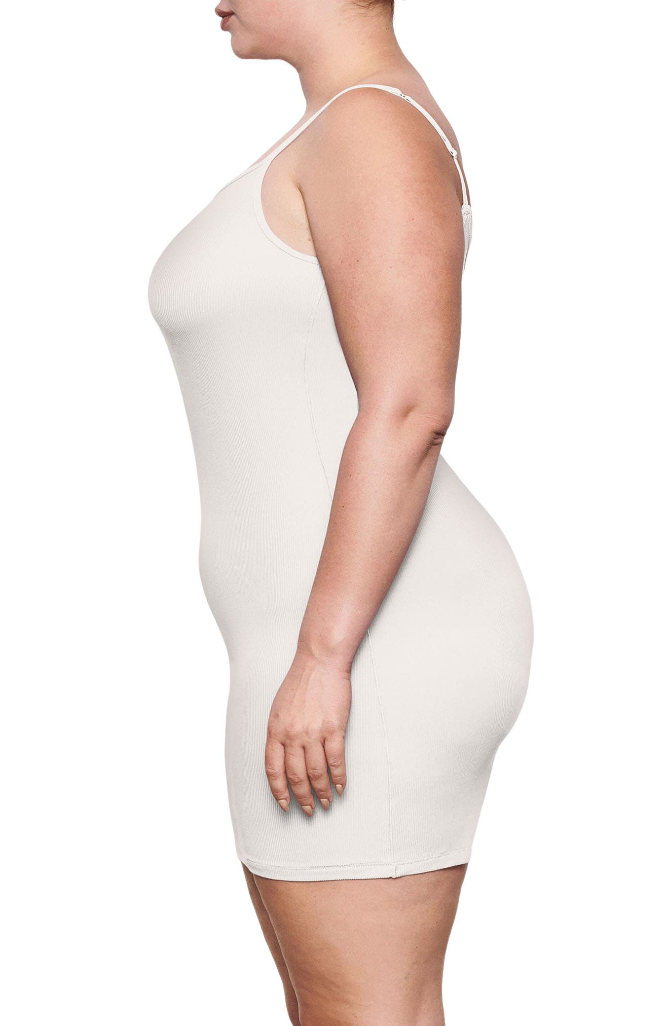soft lounge mini slip dress SHEER RIB MINI SLIP DRESS | ZINC