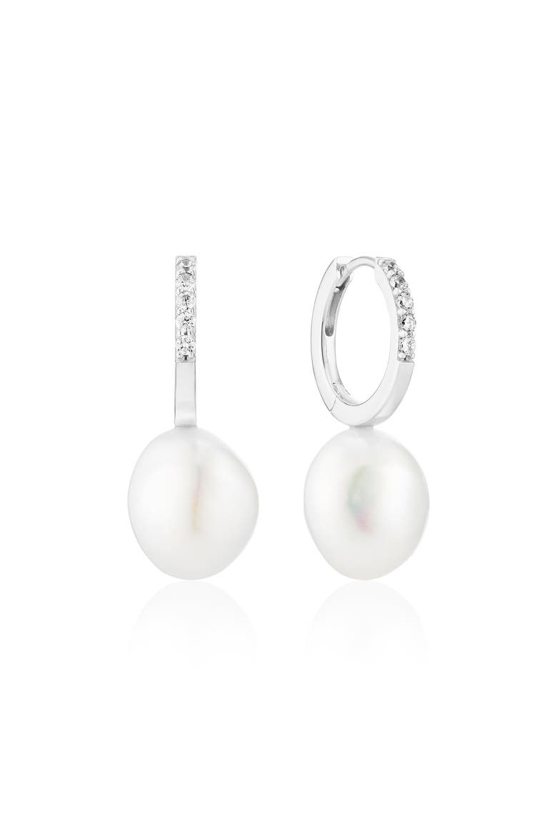 Earrings Padua Uno, Main, color, Sterling Silver