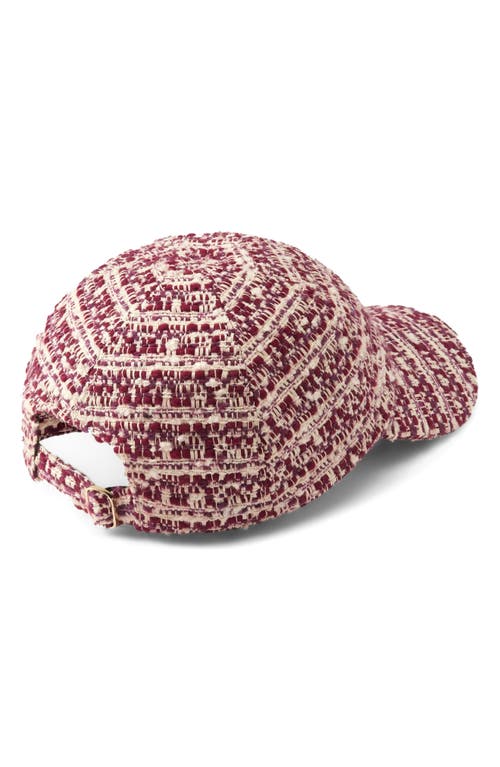 Helen Kaminski Charlette Bouclé Baseball Cap In Red