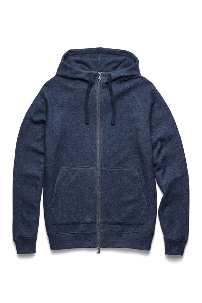 Danny Full-Zip Cashmist Fleece Hoodie, Main, color, Navy Heather