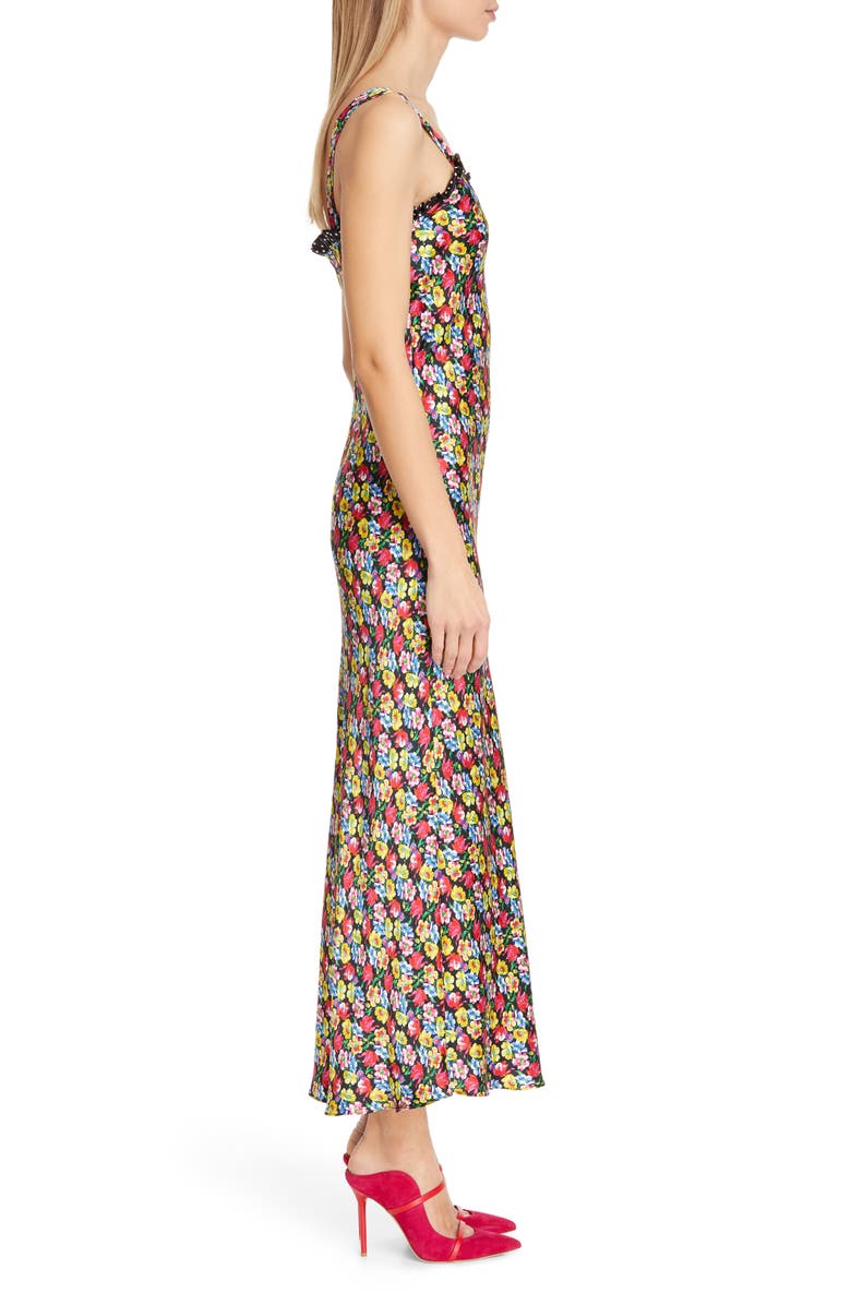RIXO Juliet Floral & Polka Dot Print Dress, Alternate, color,