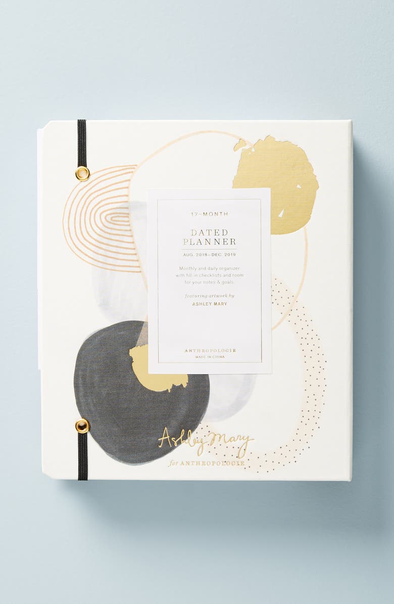 Anthropologie Home Anthropologie Ashley Mary 17-Month Hardcover Planner, Alternate, color, 