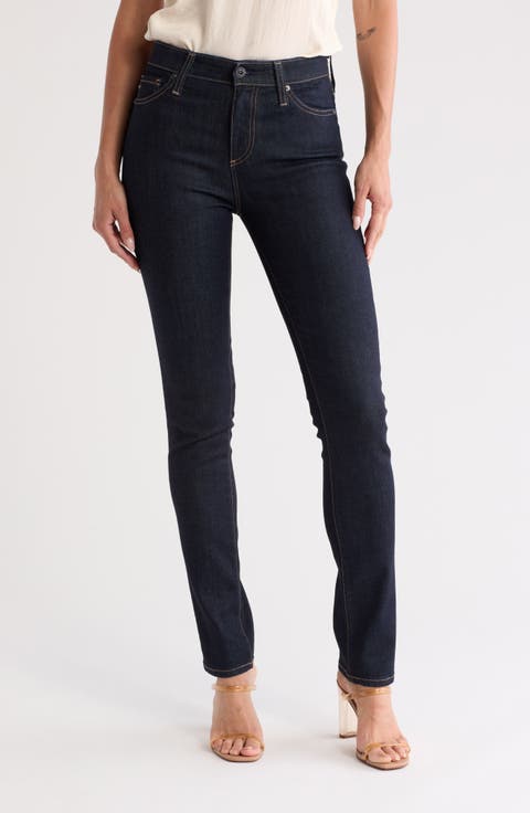 Mari Extended Slim Straight Leg Jeans (7 Years Dive)