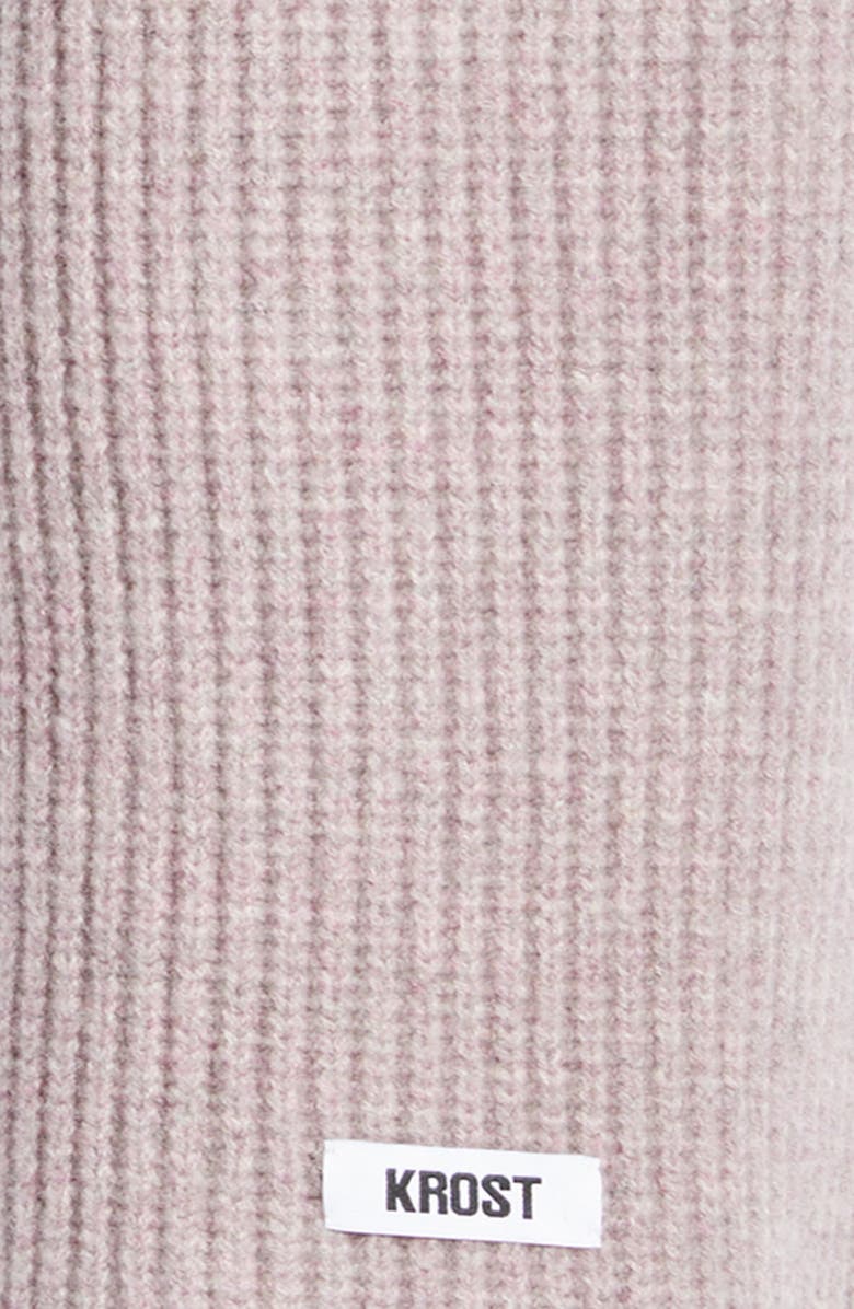 KROST Speckle Extralong Fringed Wool Scarf, Alternate, color, Mauve