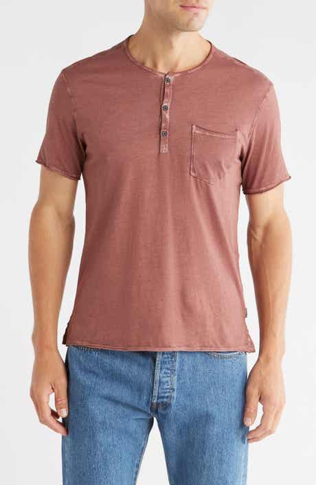 John Varvatos Rex Sublime Wash Organic Cotton Short Sleeve Henley