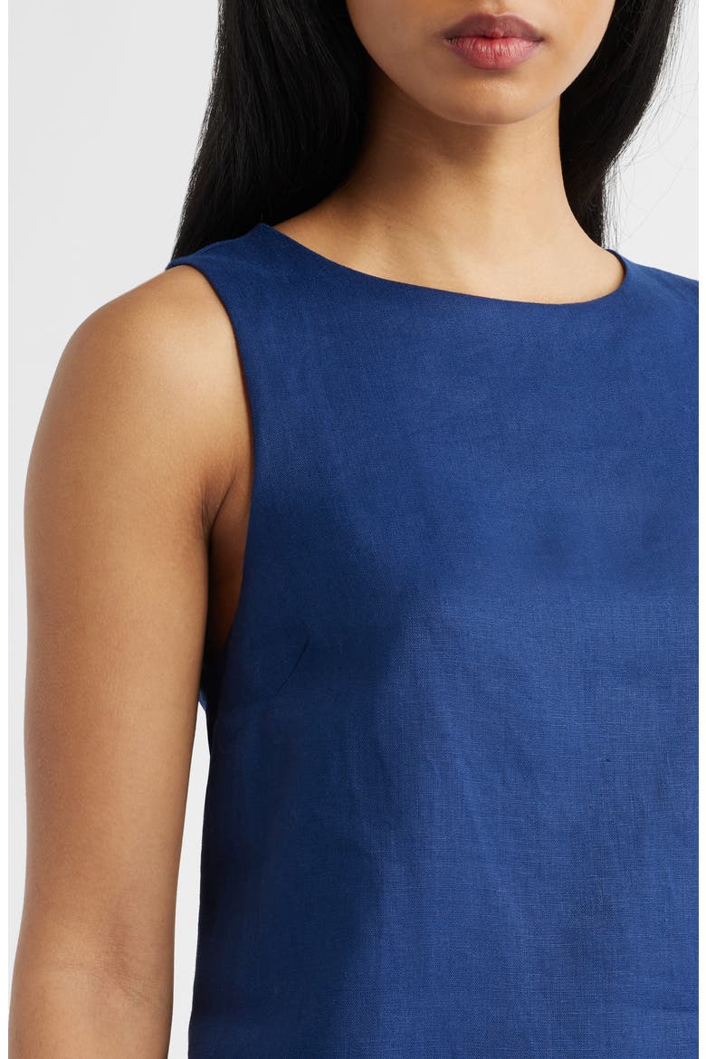 Jessalyn Linen Dress, Alternate, color, DANUBE