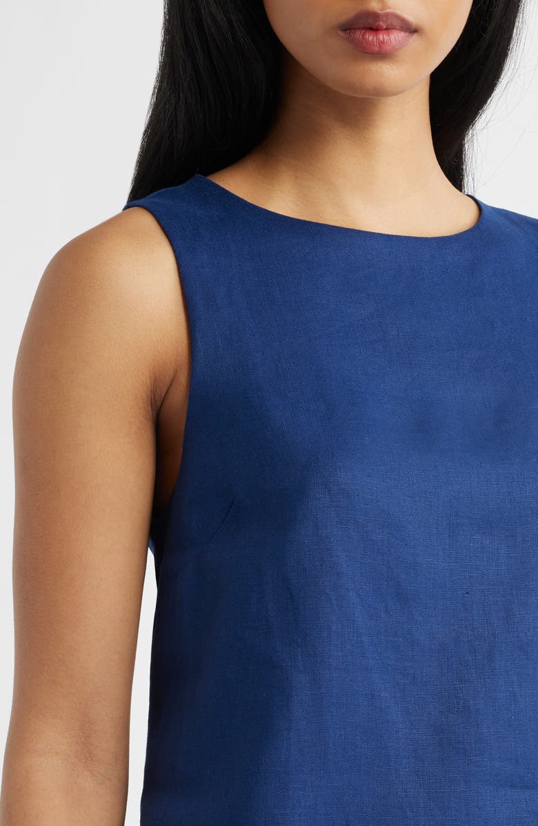 Reformation Jessalyn Linen Dress, Alternate, color, Danube