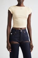 Jean Paul Gaultier Needle Patch Rib Baby Tee