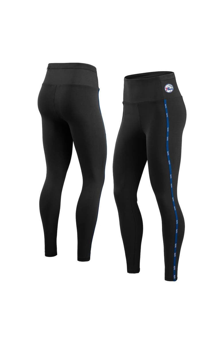 WEAR by Erin Andrews Women's WEAR by Erin Andrews Black Philadelphia 76ers Athletic Stretch Leggings, Main, color, 
