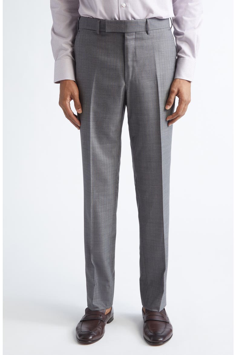 Plaid Centoventimila Wool Suit, Alternate, color, GREY/LIGHT BROWN