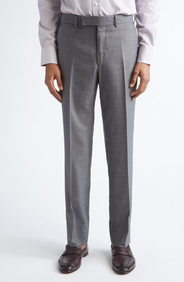 ZEGNA Plaid Centoventimila Wool Suit, Alternate, color, Grey/Light Brown