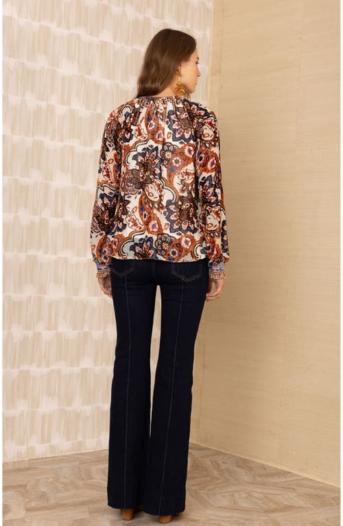 Hale Bob Elyse Velvet Top In Multi