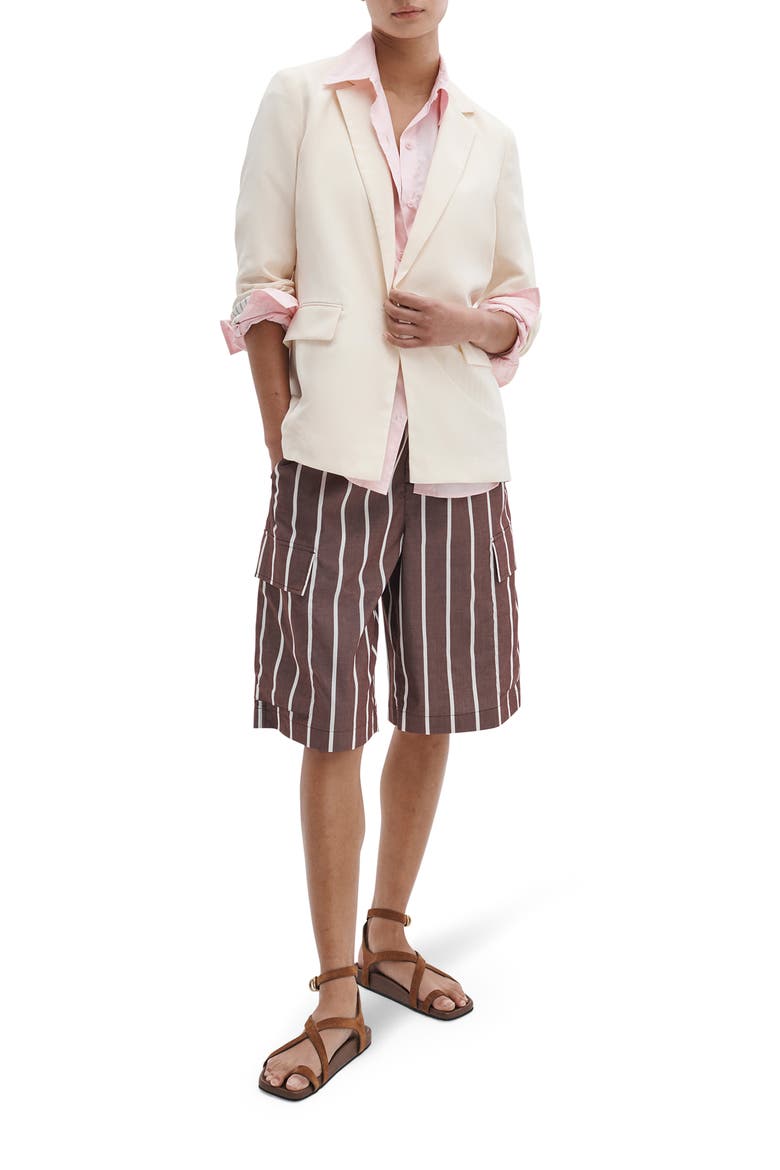 Jennie One-Button Blazer, Alternate, color, IVORY