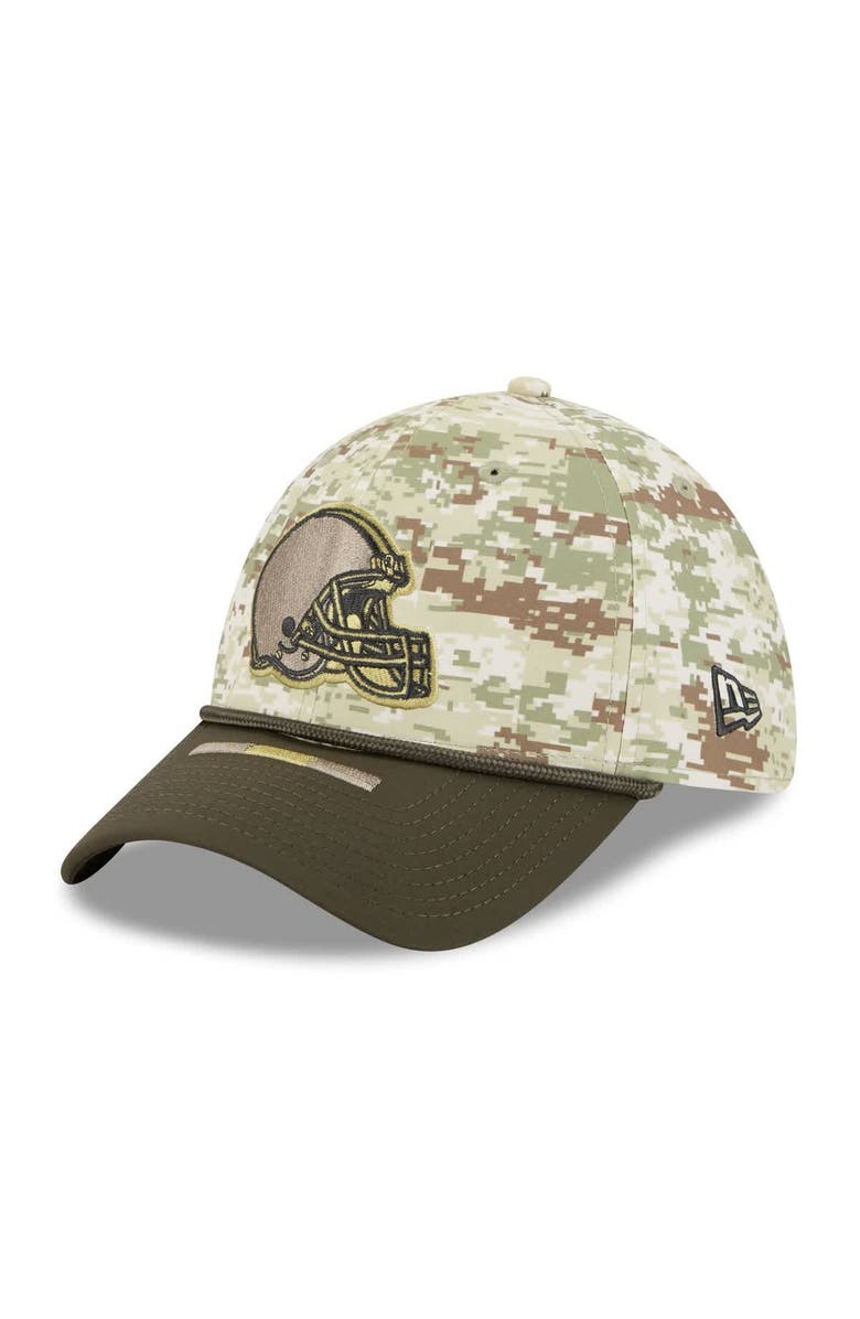 New Era Men's New Era  Camo Cleveland Browns 2025 Salute to Service 39THIRTY Flex Hat, Alternate, color, Camo