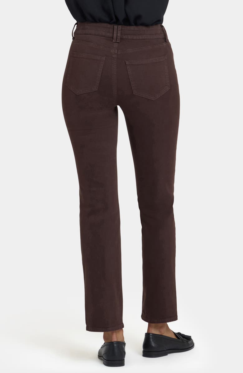 NYDJ Marilyn High Waist Straight Leg Jeans, Alternate, color, Bitter Chocolate