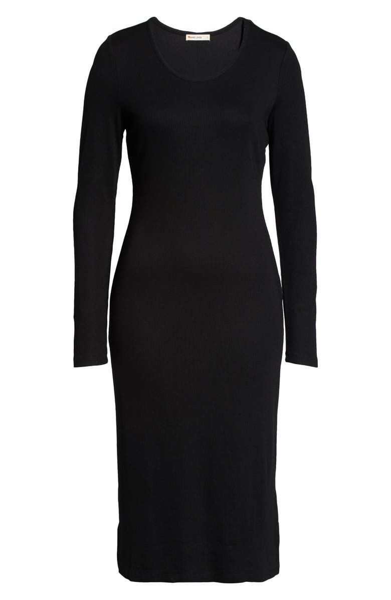 Marine Layer Lexi Long Sleeve Midi Body-Con Dress, Alternate, color,