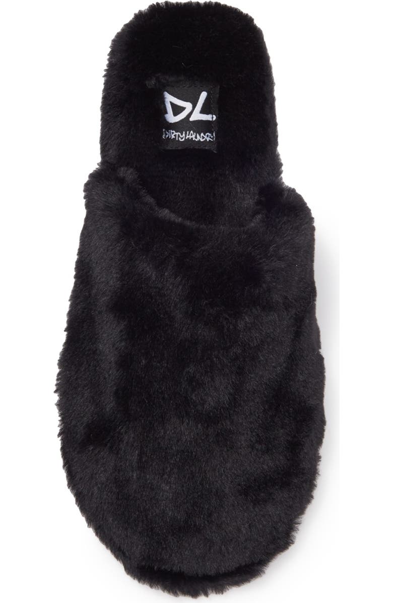 Dirty Laundry Come Out Faux Fur Slipper, Alternate, color,