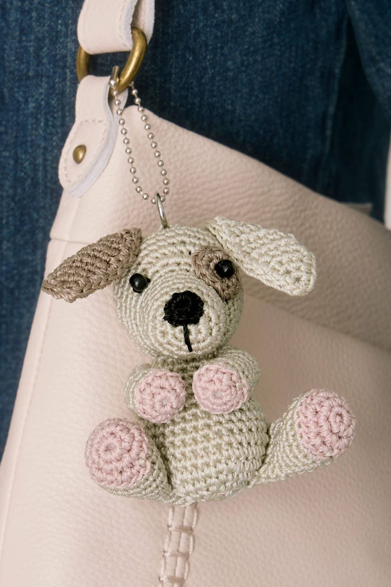 Yarnicharmz Hand Crochet Dangle - Dogs, Alternate, color, Spot Dog