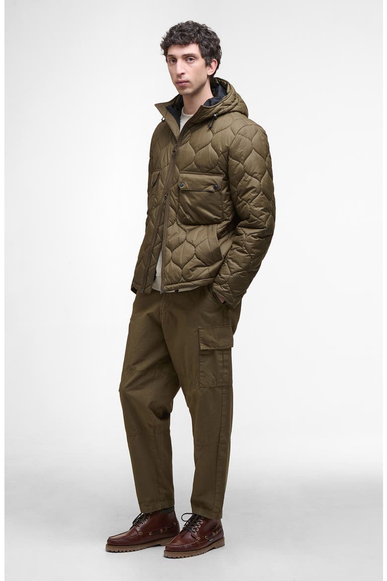 Re-Engineered Hooded Quilted Jacket, Alternate, color, BEECH