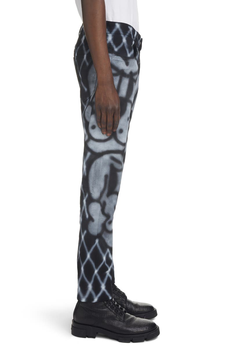 Givenchy x Chito Graffiti Stretch Slim Fit Jeans, Alternate, color, 