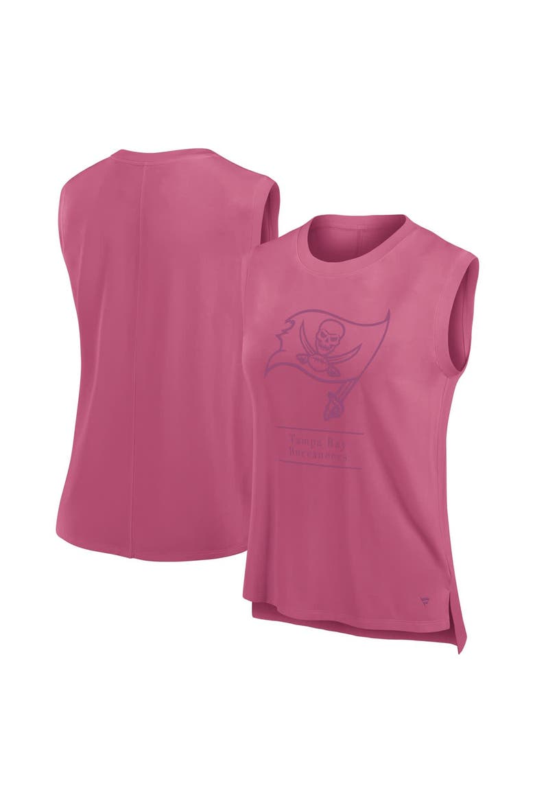 Women's Fanatics Pink Tampa Bay Buccaneers Studio Embrace Tank Top, Main, color, Pink