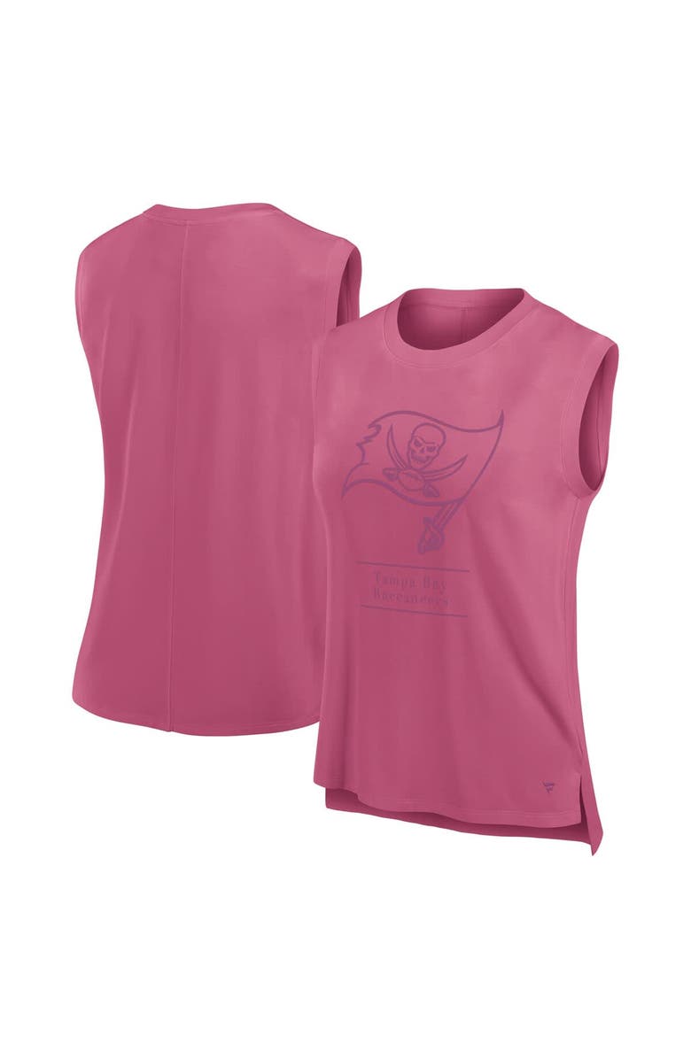 FANATICS Women's Fanatics Pink Tampa Bay Buccaneers Studio Embrace Tank Top, Main, color, Pink