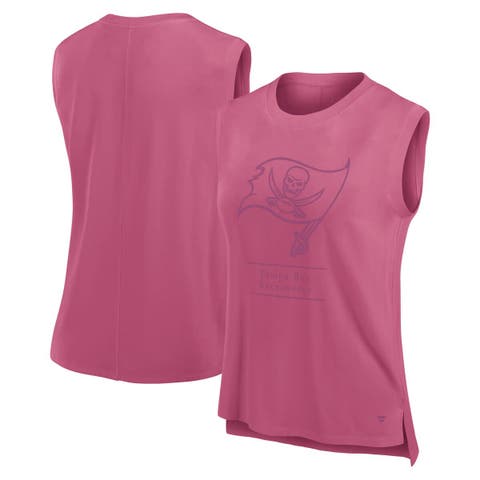 Women's Fanatics Pink Tampa Bay Buccaneers Studio Embrace Tank Top