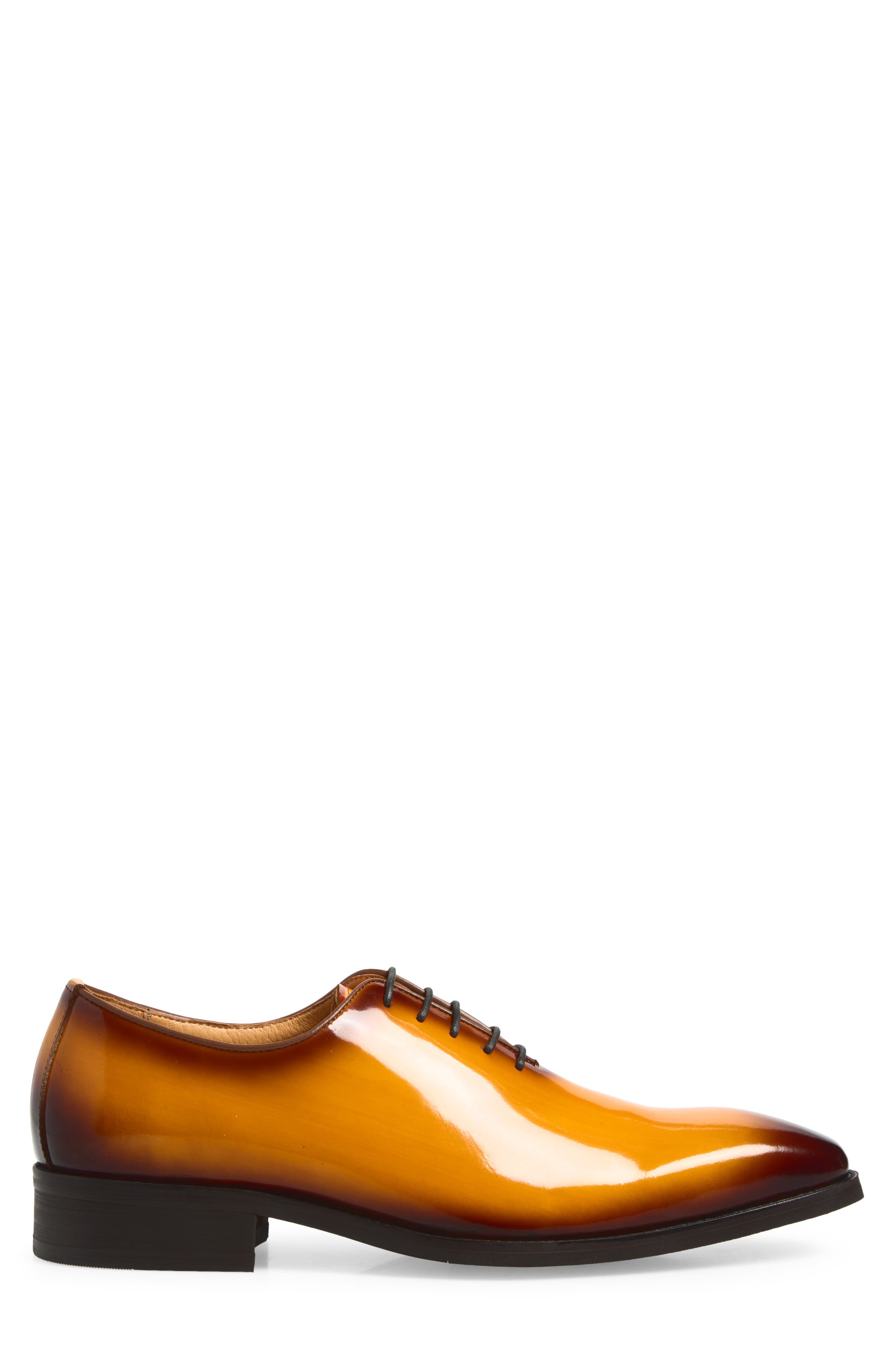 Lusso Wholecut Oxford, Alternate, color, COGNAC
