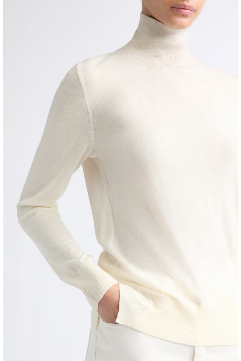 Susan Turtleneck Virgin Wool Sweater, Alternate, color, CLOUD