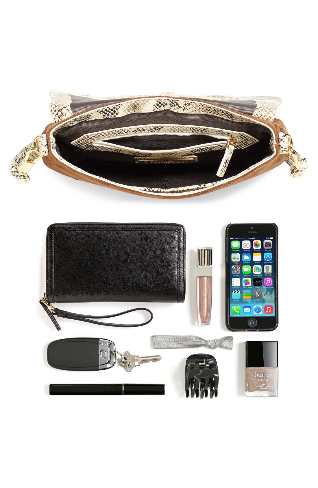 'Mini Cynnie' Suede Crossbody Bag, Alternate, color, COCO MULTI