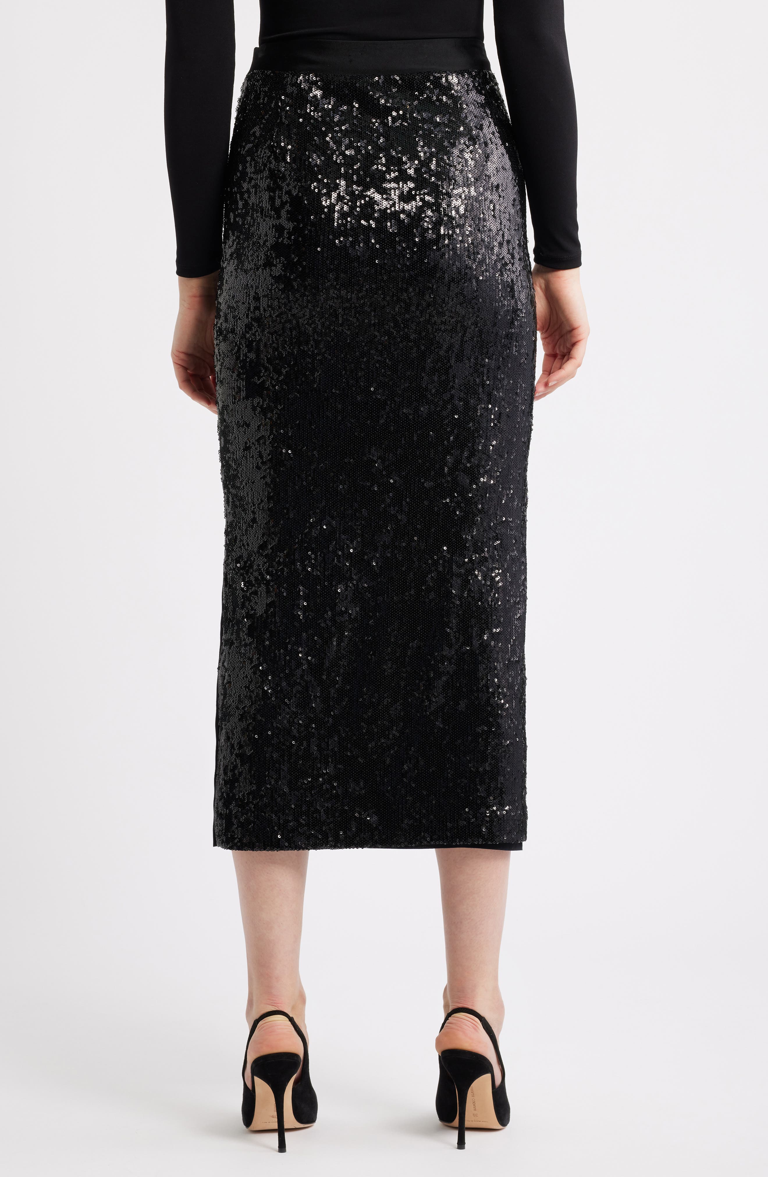 Ebibi Sequin Midi Skirt - image 2